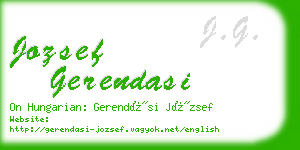 jozsef gerendasi business card